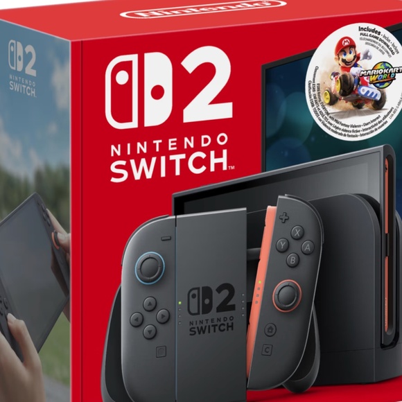 NEW Nintendo Switch 2 + Mario Kart World Bundle - Picture 1 of 2